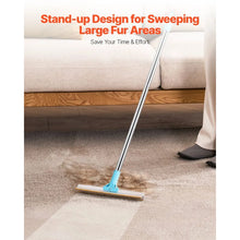Pet Hair Carpet Rake with Adjustable Handle - Reusable Lint Remover for Rugs Furniture & Mats