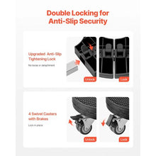 Trash Can Dolly Set of 2 - Adjustable 15-22.8 in, 440lbs Capacity Lockable Wheels Heavy Duty Rolling Cart