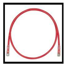 24 AWG Cat 6 UTP Copper 3FT Patch Cord Red UTPSP3RDY