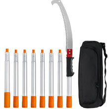 9.8 Ft Extendable Manual Pole Saw Tree Pruner with Sharp Steel Blade for High Branch Trimming