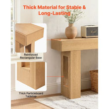 63 In Farmhouse Console Table Narrow Sofa Table in Burlywood