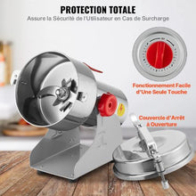 1000g 3000W High-Speed Electric Grain & Spice Grinder – Stainless Steel Swing Type Pulverizer (Dry Use)