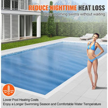 36 x 18 ft Solar Pool Cover, 16 mil Rectangle Solar Blanket for Inground & Above Ground Pools (Blue)