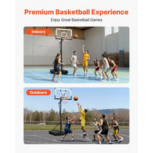 54 inch Portable Basketball Stand With 10ft Height Adjustment for Kids Teens Adults