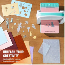 9-Inch Manual Die Cutting & Embossing Machine Opening Portable Full Kit (White)