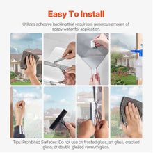 36" x 49.3 ft One-Way Window Privacy Film Reflective Heat Control Self-Adhesive (Silver)