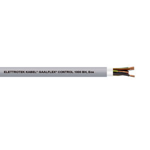 16 AWG 4C Bare Copper Unshielded Thermoplastic Halogen-Free 0.6/1KV Gaalflex Control 1000 BH Cable