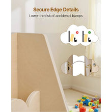 5-Tier Montessori Bookshelf with Scalloped Design and Dual Hooks for Kids Room Living Room Entryway Nursery Preschool