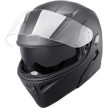 "Unmasked Smart Street Motorcycle Helmet with Bluetooth & Interchangeable Lens, DOT Approved" (Size M)