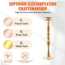 19.7" Wedding Flower Vase Gold Metal Centerpiece Stand for Wedding & Party Decor (24PCS)
