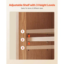 Wall-Mounted Bathroom Cabinet with Door & Adjustable Shelf Over-the-Toilet Storage.