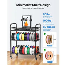 3-Tier 3D Filament Storage Shelf for Studio & Workshop (Shelf Only)