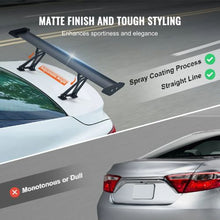 GT Wing Car Spoiler 43.3" Universal Adjustable Aluminum Rear Wing (Racing Black)