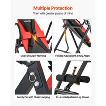 Heavy Duty Inversion Table – 300lbs Capacity Back Stretcher with Dual-Roller Locking Decompression for Shoulders Neck Back Multi-Angle Adjustable Tether Strap