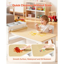 Kids Art Table & Chair Set with Storage (White)