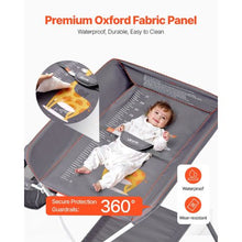Multi-Functional Baby Changing Table Foldable Portable Diaper Station with Adjustable Height Wheels & Storage Organizer (Dark Gray)