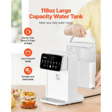 3.5L Instant Hot Water Dispenser Countertop with 7 Temperatures & Volumes 118oz Removable Tank Quick Heating Touchscreen & Child Lock