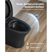 Elongated One‑Piece Dual‑Flush Toilet 12″ Rough‑In (Matte Black)