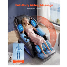 3D Zero-Gravity Massage Chair with Extendable Footrest Auto Modes Heat Bluetooth & Touchscreen