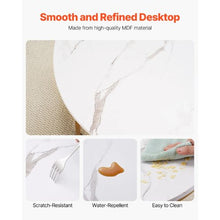 31-32 In Nesting Coffee Table Set of 2 Round (White & Gold)