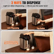 Hot Water Dispenser Adjustable 4 Temperatures 304 Stainless Steel Countertop Heater 3-Way Dispense for Tea Coffee & Baby Formula 3L/102 oz