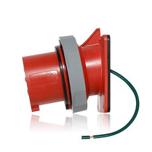 Leviton 30 Amp 480V LEV Series IEC Pin & Sleeve Inlet Red 330B7WLEV