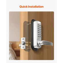 14 Key Mechanical Keyless Entry Door Lock  for Home Office Outdoor Fence Garage Yard