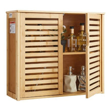 Bathroom Wall Cabinet 2 Doors Adjustable Shelf with 3 Height Levels Over-the-Toilet Wall Mounted with Shelves