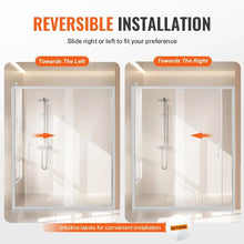 Semi-Frameless Sliding Shower Door 57.7-59 W x 70 H in 1/4 in Clear Tempered Glass NANO Stainproof Stainless Steel Chrome