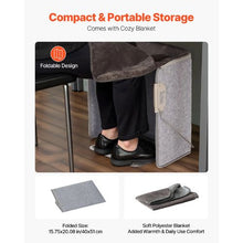 280W Under Desk Space Heater Foldble Foot Warmer Portable for Home&Office and Touch&Remote for Legs Ankles