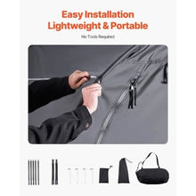 Bike Storage Tent 4–5 Bikes Waterproof Outdoor Tent Ventilated Window Fiberglass Frame