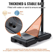 4–10 ft Adjustable Basketball Hoop with Wheels  for Outdoor/Indoor