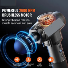 Deep Tissue Massage Gun 9 Speeds 6 Massage Heads 24V 2500mAh Battery Muscle Relaxation