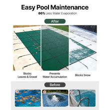 18x36 ft Inground Pool Safety Cover Mesh Winter Cover (Green)
