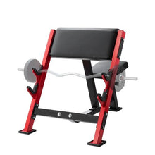 Preacher Curl Bench – 660lbs Max Load Strength Training Equipment Adjustable Weight Bench with Bar Holders for Bicep Isolation Home Gym Fitness