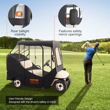 2 Passenger Golf Car Cover 600D Polyester Full Cover for Waterproof and Sunproof COV-22