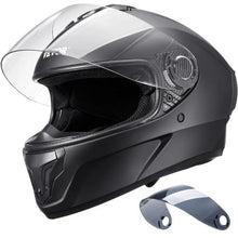 Full Face Smart Street Motorcycle Helmet with Bluetooth & Interchangeable Lens, DOT Approved (Medium)