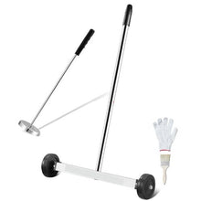 15-Inch Magnetic Sweeper with Wheels and Adjustable Handle
