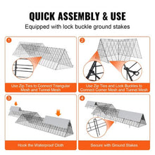 287 x 78.7 x 24.2 In Chicken Tunnel Run – Extra-Large Portable Outdoor Coop for Chickens Ducks & Rabbits