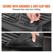 Dodge Ram Floor Liners 2013–2022 5-Piece TPE All-Weather Mats Custom Fit Crew Cab (Black)