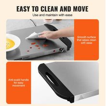 Electric Food Warming Tray Stainless Steel Adjustable Temperature Portable Buffet Warmer