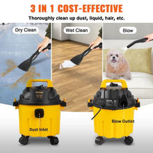 2.6 Gallon Wet Dry Vacuum with Blowing Function for Cleaning Floor Upholstery Gap Car