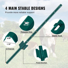 T-Post Heavy Duty Metal Fence Post 10-6ft (Pack of 10)