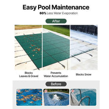 20x42 ft Inground Pool Safety Cover Mesh Winter Cover with Hardware (Green)