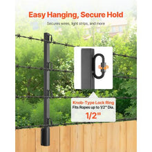 23.8 In Fence Post Extender Barbed Wire Arm for Height Extension Sturdy Steel Flat or Surface Mounted Privacy Protection & Pet Prevention (Pack of 8)