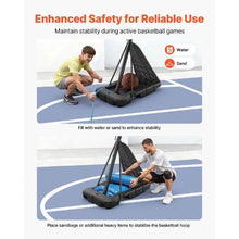 10 ft Adjustable Basketball Stand with 48" Backboard for Kids Adults in Schools Parks