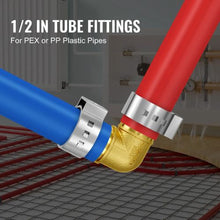 1/2" Brass Clamp-style Elbows for Heating System Pipe Fittings (50PCS)