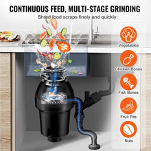 1.25HP Garbage Disposal – Continuous Feed Food Waste Disposer with Sound Reduction & 3-Bolt Mount System