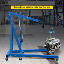 8 Tons Hydraulic Long Ram 17363 lbs Capacity with Single Piston Pump and Clevis for Garage & Shop
