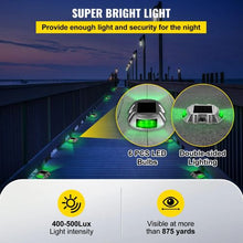 4-Pack Solar Driveway Lights, Waterproof LED Green for Pathway & Walkway